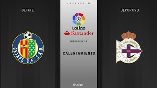 Calentamiento Getafe vs Deportivo [upl. by Sharyl]