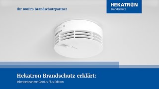 Inbetriebnahme der Genius Plus Rauchwarnmelder  Hekatron Brandschutz [upl. by Gerbold]