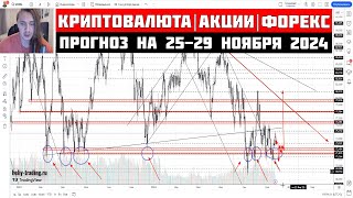 Прогноз Криптовалюты Акций Форекс на 25 — 29 ноября 2024 [upl. by Ixel186]