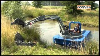 Conver C550 Compact Amphibious Excavator [upl. by Giark]