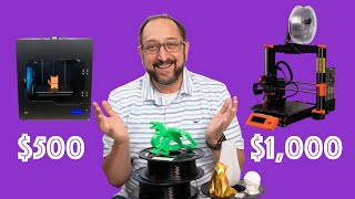 Original Prusa i3 Mk3 1000 vs Monoprice Ultimate 2 500 3d Printer Review [upl. by Attej]