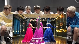 BTS REACTION Beautiful Sangeet Performance Pallo Latke x nachdene sare at Luxury Indian Wedding [upl. by Milano]