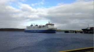 Shetland Ferry Leaving Lerwick On Route To Aberdeen [upl. by Lowrie]