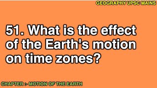 251 Effect of Earths Motion on Time Zones  Understanding the Impact [upl. by Mozelle268]