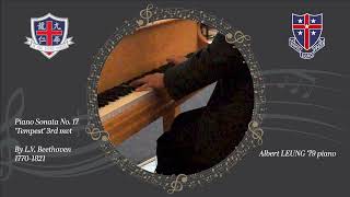 Piano Sonata No 17 ‘Tempest’ 3rd mvt  Albert LEUNG piano [upl. by Erbua]