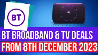 BEST BT BROADBAND DEALS FROM 8TH DECEMBER  BT BROADBAND amp TV BUNDLES REVIEWED [upl. by Quita]