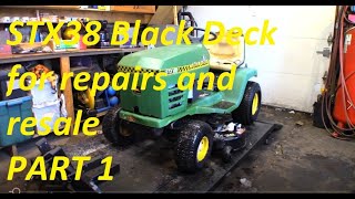 A complete refurb on this STX38 Black Deck Motorsports Edition Part 1 of 3 [upl. by Naj]