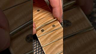 Fretting a Soarix customguitar handcrafted guitarbuilding custom handmade woodworking wood [upl. by Penrose804]