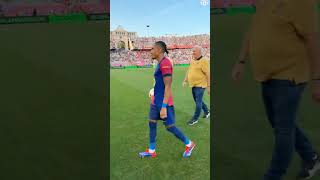 See Raphinhas reaction Hattrick against Real Valladolid [upl. by Meibers]