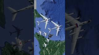 Two Russian Tu142 antisubmarine aircraft flew around the Japanese archipelago [upl. by Renat790]