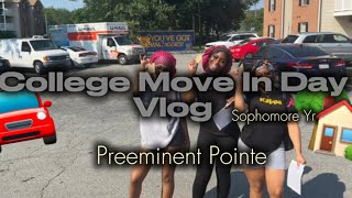 COLLEGE MOVE IN DAY VLOGPREEMINENT POINTE 🏡 [upl. by Atilol]