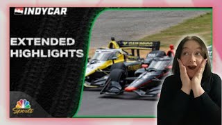 F1 fan reacts to IndyCar Barber Highlights [upl. by Eillas827]