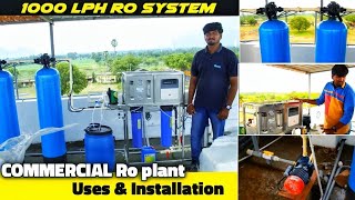 RO System InstallationRepair and uses In Tamil  1000 LPH Commercial Ro System  Ro plant Benefits [upl. by Matusow356]