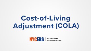 90 Seconds with NYCERS  Cost of Living Adjustment COLA [upl. by Pyle]