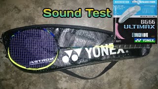 Yonex BG 66 ultimax stringFirst impression amp sound Test2019 [upl. by Quartas505]