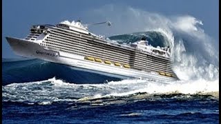 Mega Cruise Ships Overcome Massive Waves In Storm❗Awesome Ships Launches Compilation [upl. by Antoinette177]