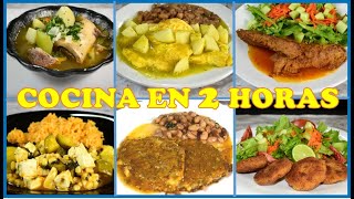 Cocina en 2 horas para toda tu semana Meal prep 2 ECONOMICO Menú semanal ECONÓMICO [upl. by Adur]