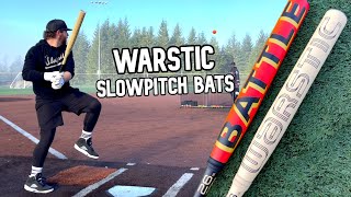 Hitting with the new WARSTIC Bonesaber amp Suntank  USSSA240 Slowpitch Softball Bat Review [upl. by Hawk]