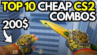 BEST CHEAP CS2 KNIFE amp GLOVE COMBOS BUDGET KNIFE  GLOVES COMBO Under 500 [upl. by Auka272]