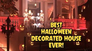 The BEST Halloween Decorated House EVER  Ghost Manor in New Orleans [upl. by Atikat]