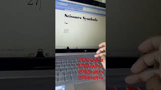 ms word me scissors symbols ✂️✂️ msword computer [upl. by Woodson]