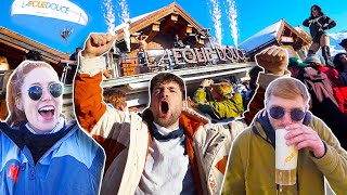 Crazy Apres Party At La Follie Douce Meribel  Alps Ski Vlog 2022 [upl. by Primaveria]