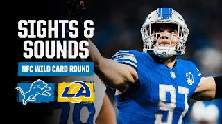 Aidan Hutchinson micd up  Extended Sights and Sounds Lions vs Rams  2023 Wild Card Round [upl. by Oimetra]