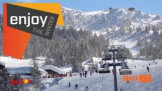 Skiing in Val di Sole in the Skiarea Campiglio Dolomiti di Brenta 20172018 [upl. by Semela]