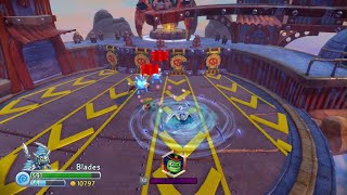 Skylanders Trap Team Blade and Chill battles in the trolls battle arena [upl. by Bobbye942]