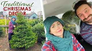 DECORATING OUR REAL CHRISTMAS TREE 2020  Christmas House Decor Traditional [upl. by Kohl]