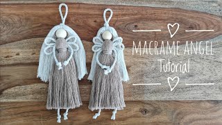 Macrame Angel Tutorial Makramee Engel Anleitung [upl. by Aremat117]