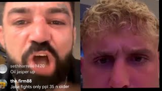 Jake Paul vs Mike Perry ARGUMENT [upl. by Nais]