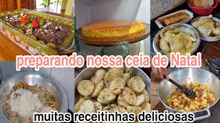 preparando nossa ceia de Natal muitas receitas deliciosas pra vocês se inspirarem [upl. by Ynaffet759]