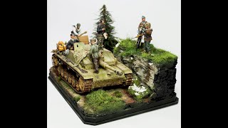 Making a Stug III 135 diorama Ruskys over there panzerkommandant [upl. by Ahrendt]