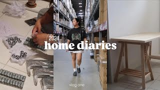 home diaries  ikea runs amp building furniture [upl. by Artep]