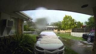 Hail Brisbane Qld Australia go pro hd hero 3 18 november 2013 Brisbane Northside [upl. by Hesther]