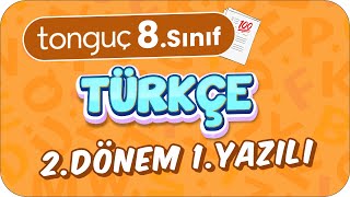 8Sınıf Türkçe 2Dönem 1Yazılıya Hazırlık 📑 2024 [upl. by Pittman]