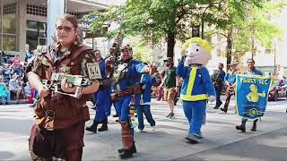 A FALLOUT PitBoy Cosplay Parade Comes  Dragon Con 2024 by Cosplayer Nation [upl. by Nevag]