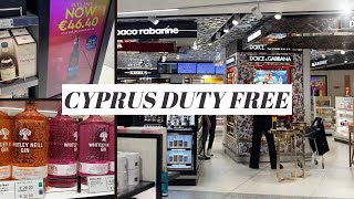 Larnaca Airport Cyprus Duty Free Shopping  EU And Non EU Prices  shops in Departures  Arrivals [upl. by Celle]