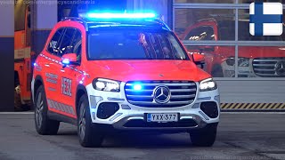 NEW Mercedes GLS command unit Helsinki Fire Department HE32 FI  102024 [upl. by Jaela]