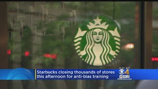 Starbucks Closing Thousands Of Stores Tuesday Afternoon For AntiBias Training [upl. by Siuqcram]