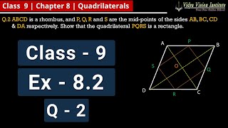 Class 9 Maths Exercise 82  Q 2 🌟 Quadrilaterals 🌟 NCERT CBSE 🎯 [upl. by Gavrilla58]