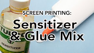 Cheap Screen Printing DIY Glue and Sensitizer Mix [upl. by Caasi141]