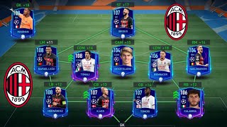 EPIC AC MILAN UCL23 SQUAD BUILDER  FIFA MOBILE 22 [upl. by Knowland]