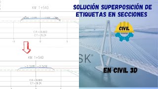 Solución Superposición de etiquetas Civil 3D [upl. by Roede492]