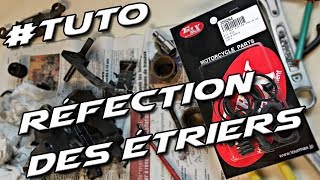 MotoVlog Tuto n°9  Comment faire lentretien des étriers de freins [upl. by Karlen455]