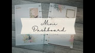 Plan with Me  Mini Dashboard  Happy Planner [upl. by Kassaraba862]