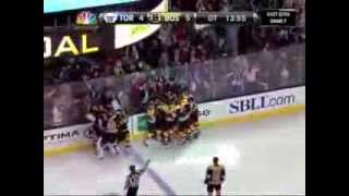 985 The Sports Hubs Dave Goucher calls Patrice Bergerons serieswinning OT goal [upl. by Gerek]