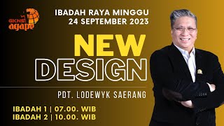 Ibadah Raya 24 September 2023  New Design  Pdt Lodewyk Saerang [upl. by Enilrek]