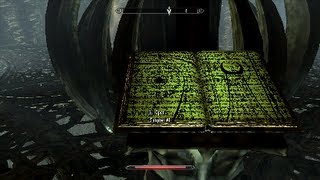 Skyrim DragonBorn  At The Summit Of Apocrypha  How To Solve Book Puzzle [upl. by Pearla969]